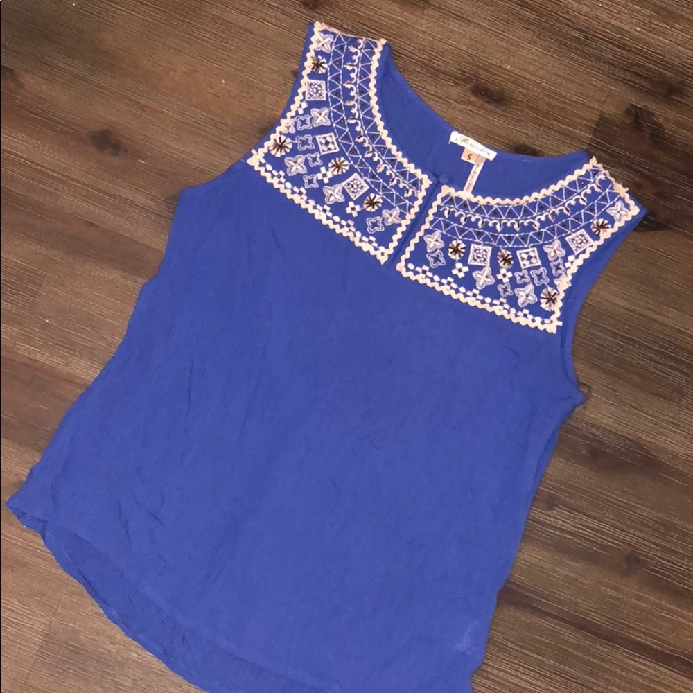 Blue top from Francesca's